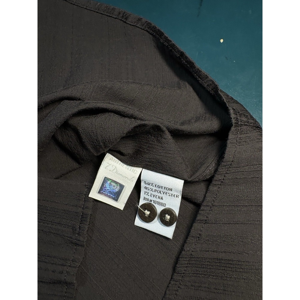 7 Diamonds Button Up Shirt Men XL Brown Striped Y2K Affliction Style Punk Grunge - Picture 7 of 10